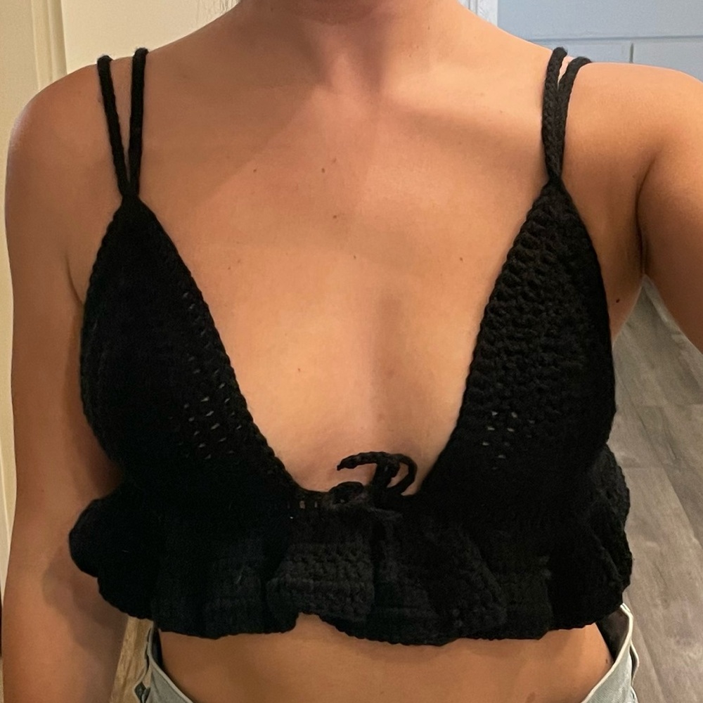 Crochet Ruffle Top - Picture 3 of 3